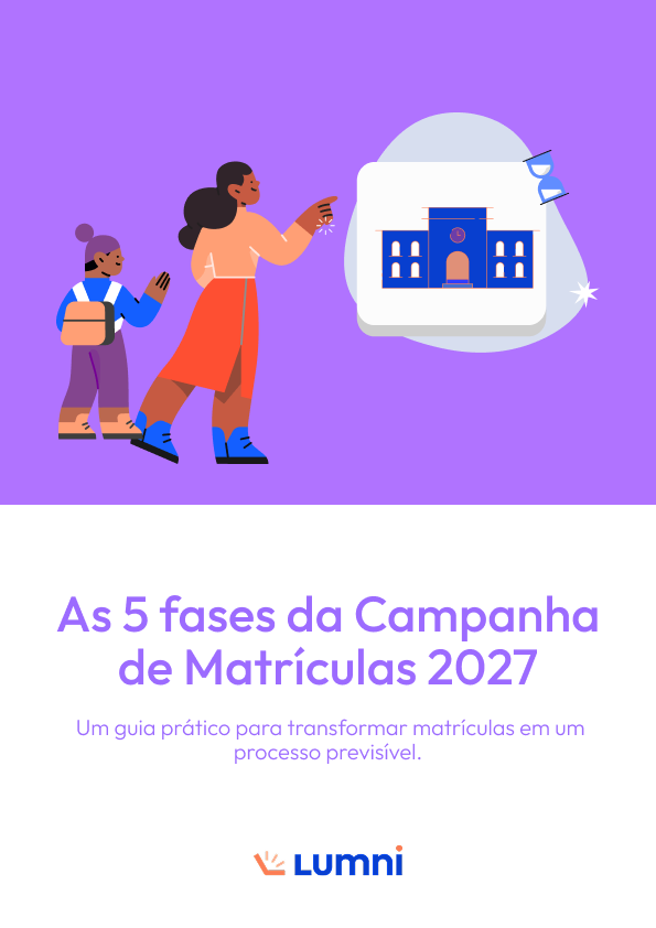 Capa do e-book: As 5 fases da Campanha de Matrículas 2027